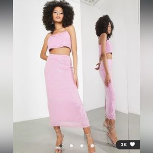 ASOS Sequin Pencil Skirt